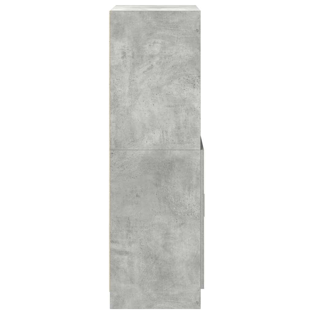 vidaXL Küchenschrank Betongrau 57x41,5x131,5 cm Holzwerkstoff