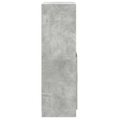 vidaXL Küchenschrank Betongrau 57x41,5x131,5 cm Holzwerkstoff