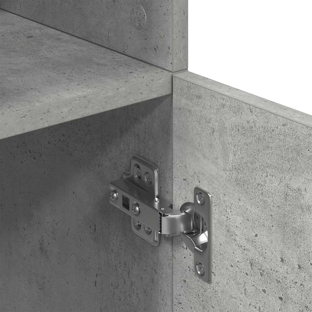 vidaXL Küchenschrank Betongrau 57x41,5x131,5 cm Holzwerkstoff