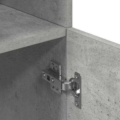 vidaXL Küchenschrank Betongrau 57x41,5x131,5 cm Holzwerkstoff