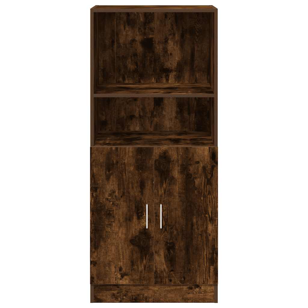 vidaXL Küchenschrank Räuchereiche 57x41,5x131,5 cm Holzwerkstoff