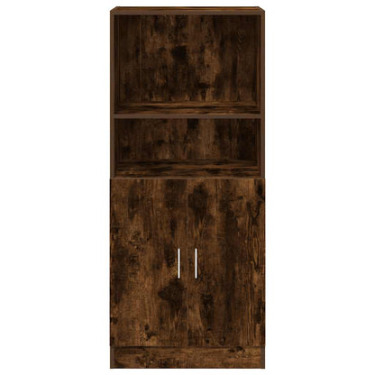 vidaXL Küchenschrank Räuchereiche 57x41,5x131,5 cm Holzwerkstoff