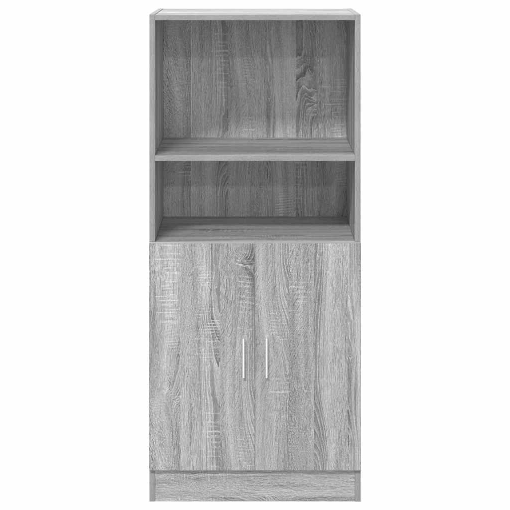 vidaXL Küchenschrank Grau Sonoma 57x41,5x131,5 cm Holzwerkstoff