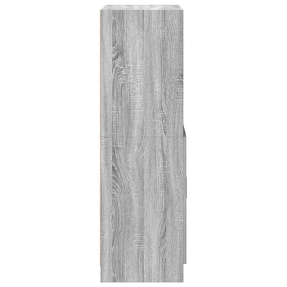 vidaXL Küchenschrank Grau Sonoma 57x41,5x131,5 cm Holzwerkstoff