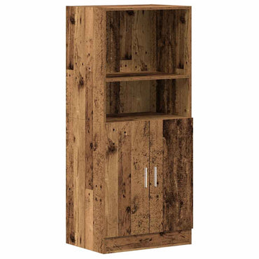 vidaXL Küchenschrank Altholz-Optik 57x41,5x131,5 cm Holzwerkstoff