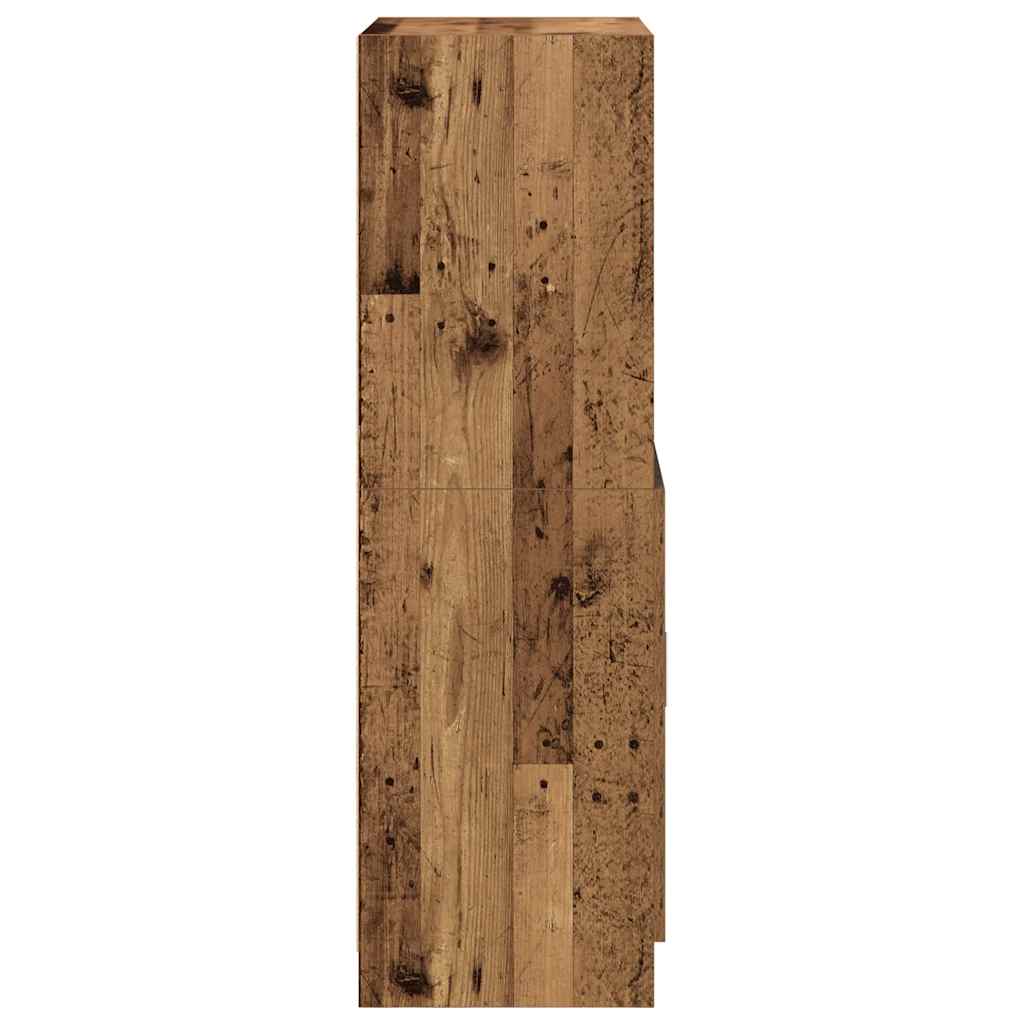 vidaXL Küchenschrank Altholz-Optik 57x41,5x131,5 cm Holzwerkstoff