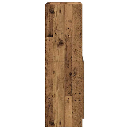 vidaXL Küchenschrank Altholz-Optik 57x41,5x131,5 cm Holzwerkstoff