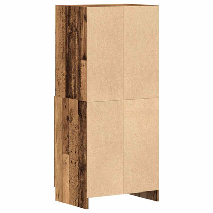 vidaXL Küchenschrank Altholz-Optik 57x41,5x131,5 cm Holzwerkstoff