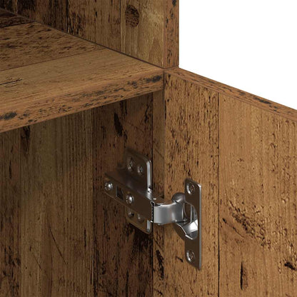 vidaXL Küchenschrank Altholz-Optik 57x41,5x131,5 cm Holzwerkstoff