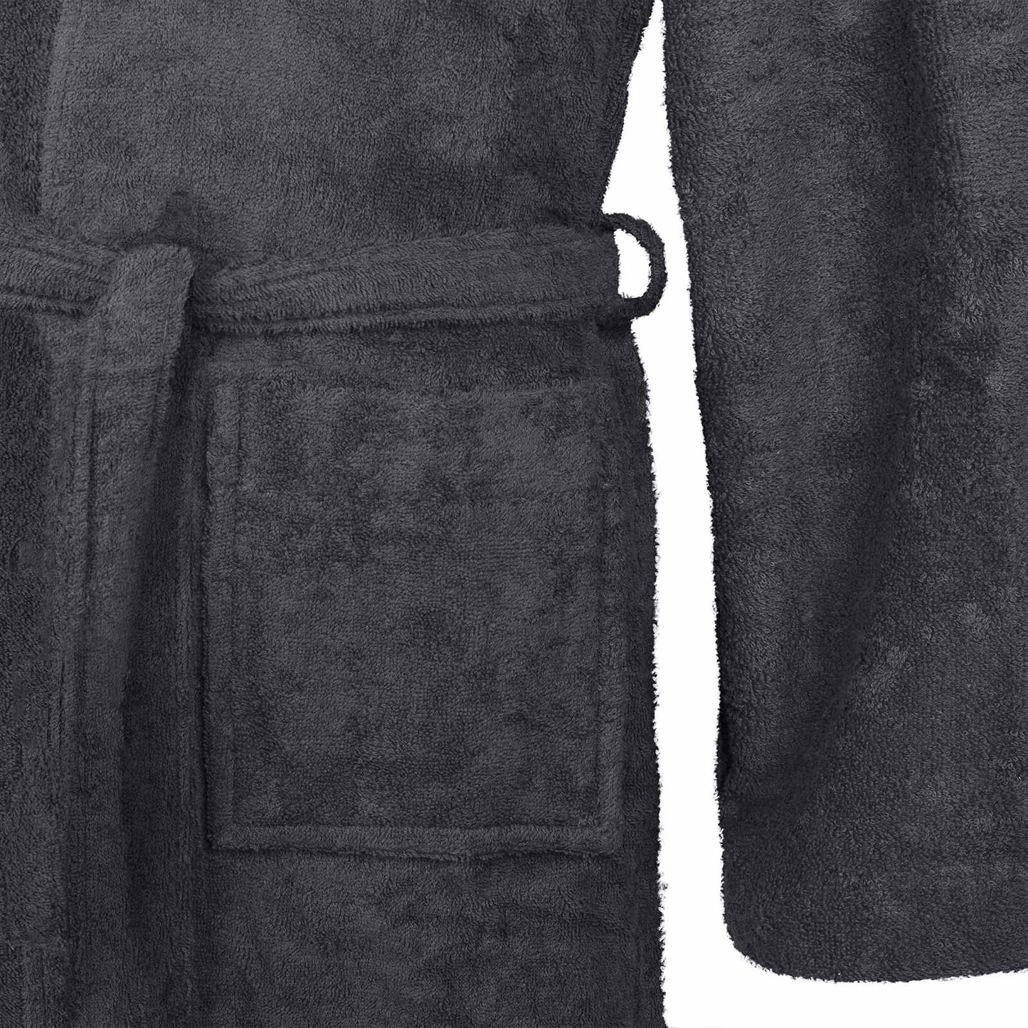 Bademantel KINN Anthrazit XXXL Baumwolle