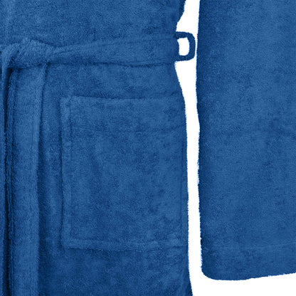 Bademantel KINN Blau XL Baumwolle