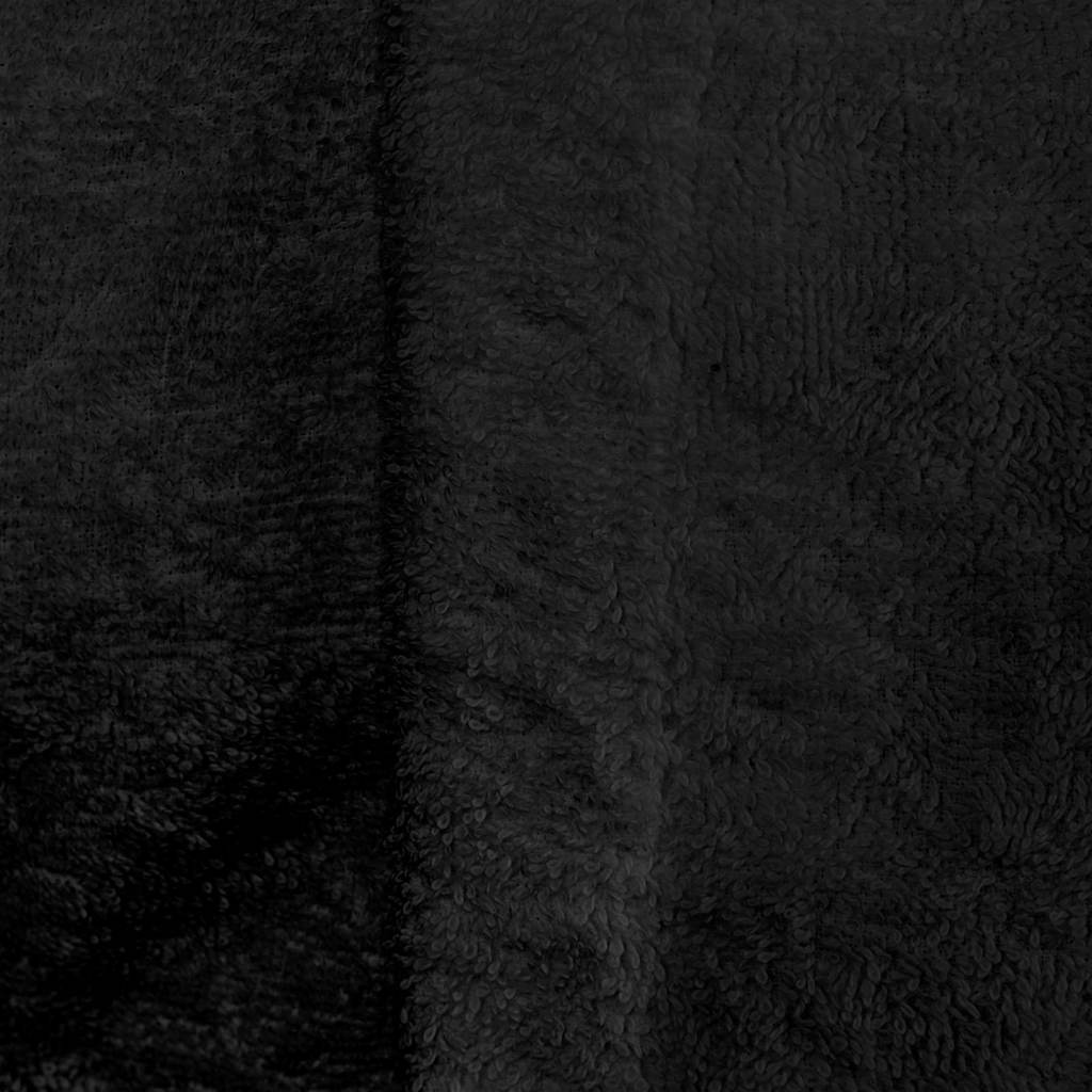 Bademantel KINN Schwarz S Baumwolle