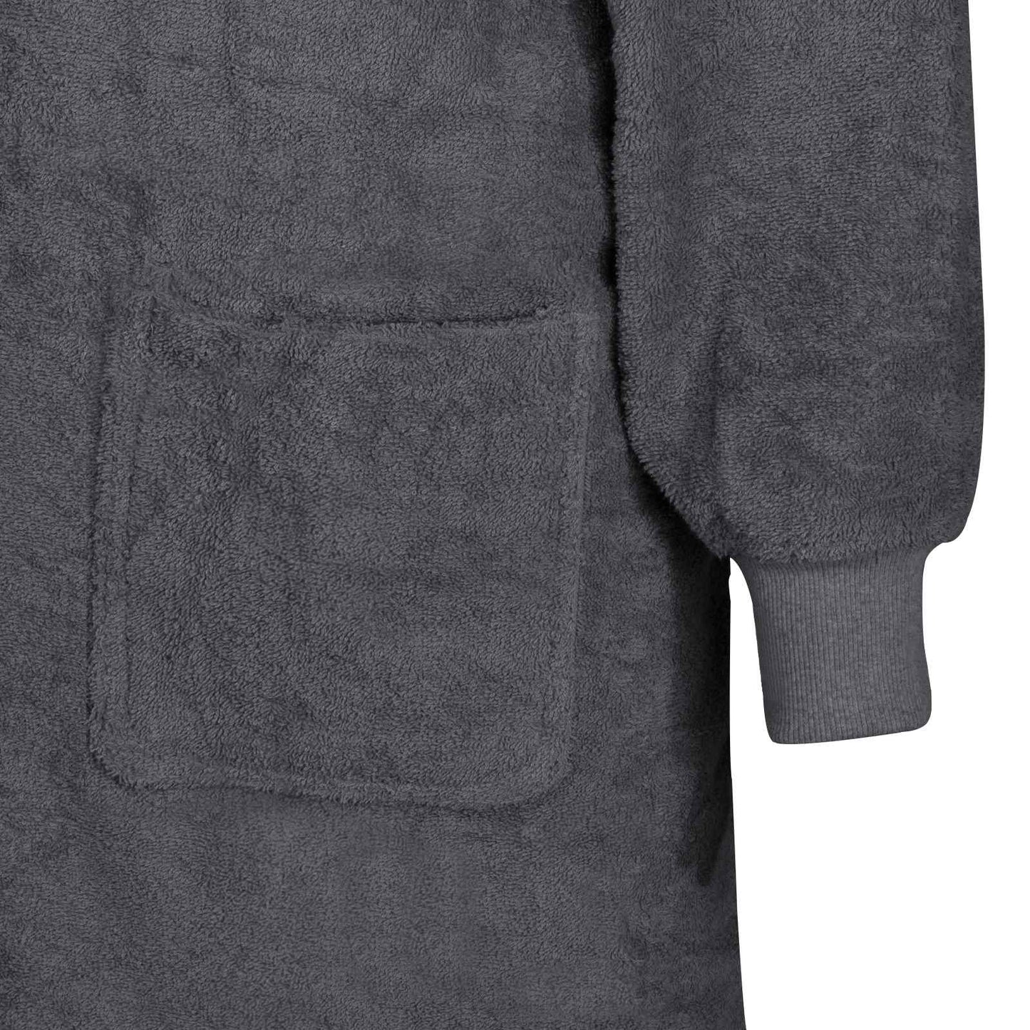 Decken-Hoodie KINN Anthrazit XXL Baumwolle