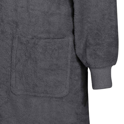 Decken-Hoodie KINN Anthrazit XXL Baumwolle