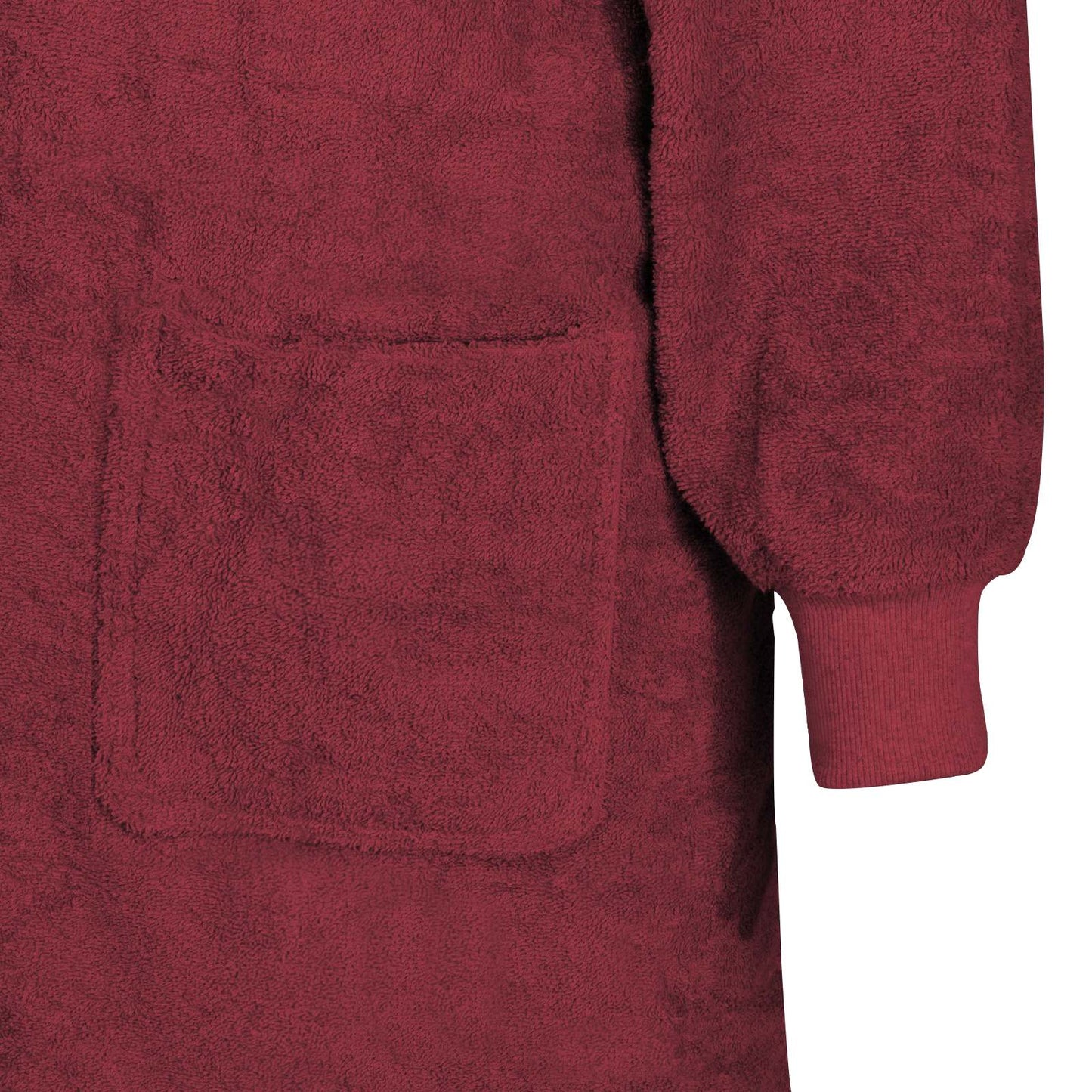 Decken-Hoodie KINN Rot XL Baumwolle