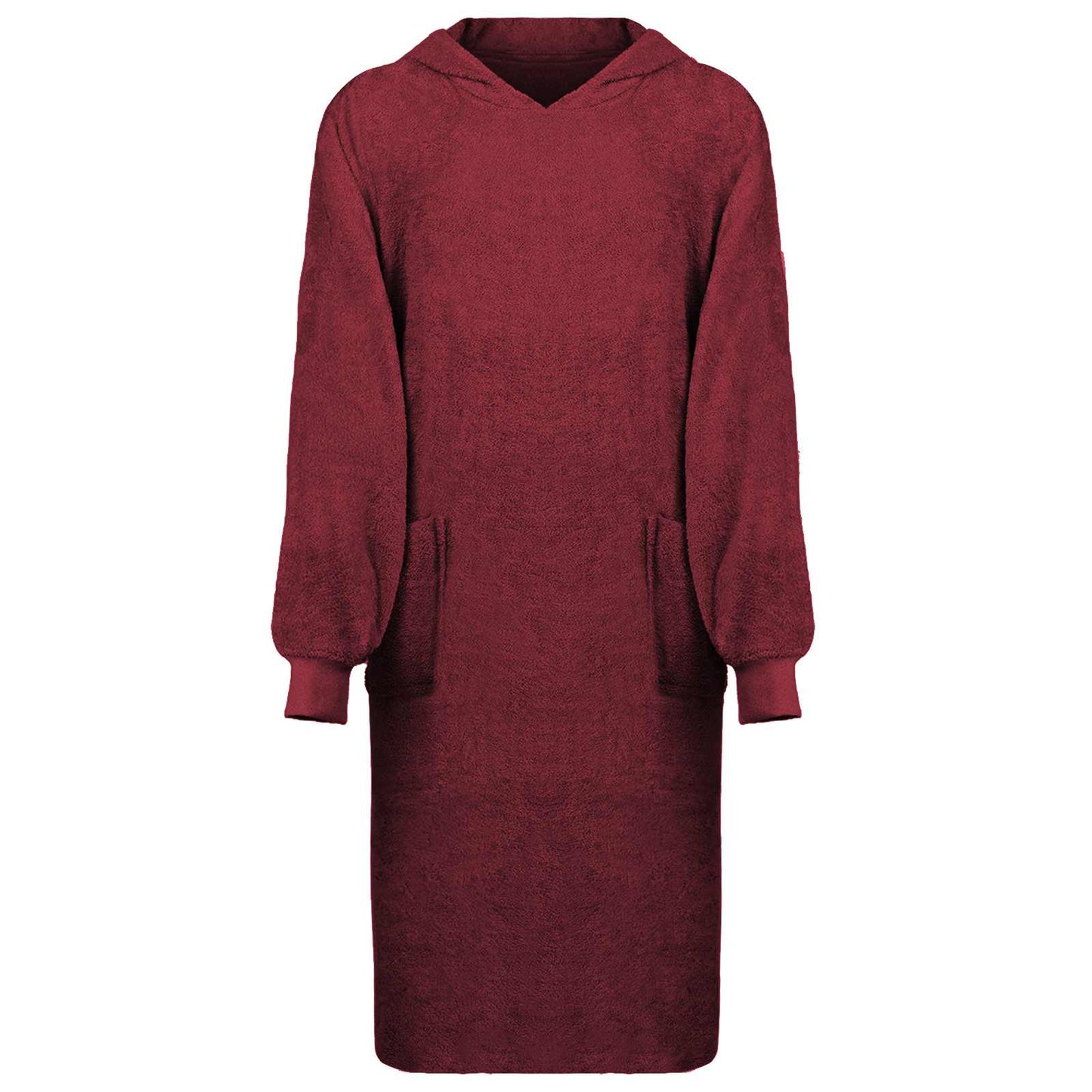 Decken-Hoodie KINN Rot XL Baumwolle