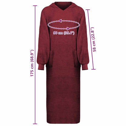 Decken-Hoodie KINN Rot XXL Baumwolle