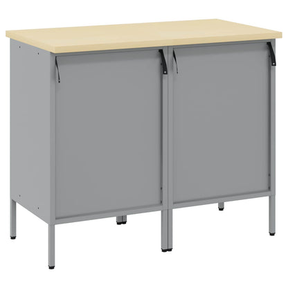 Werkbank mit Schubladen 2 pcs Rot und Grau 100 x 55 x 85 cm