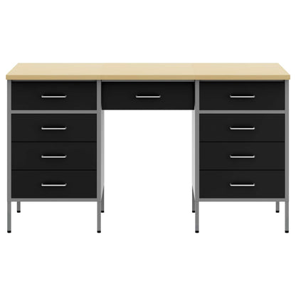 Werkbank mit Schubladen 3 pcs Schwarz 150 x 55 x 85 cm