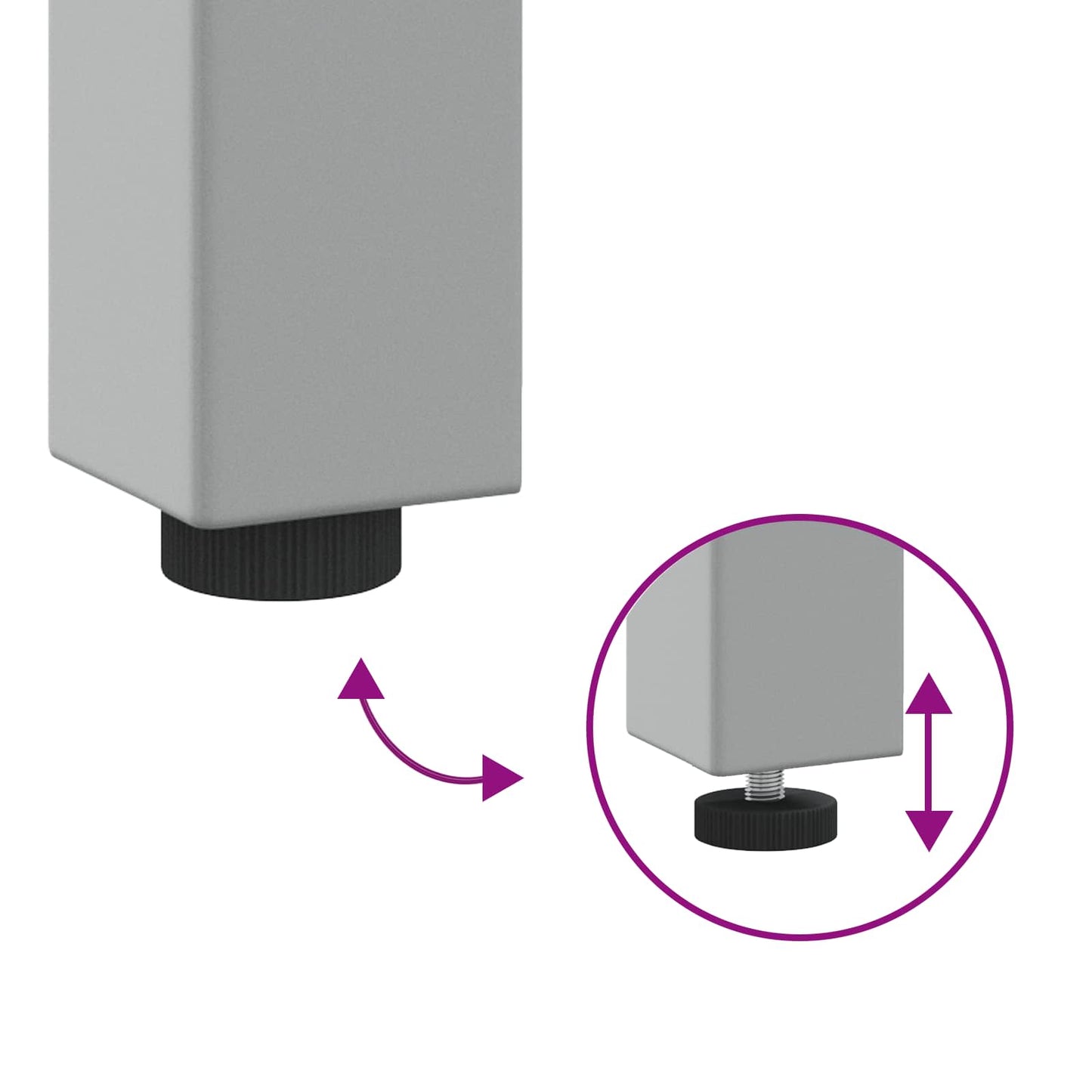 Werkbank-Set 3 pcs Schwarz und Grau Pulverbeschichteter Stahl