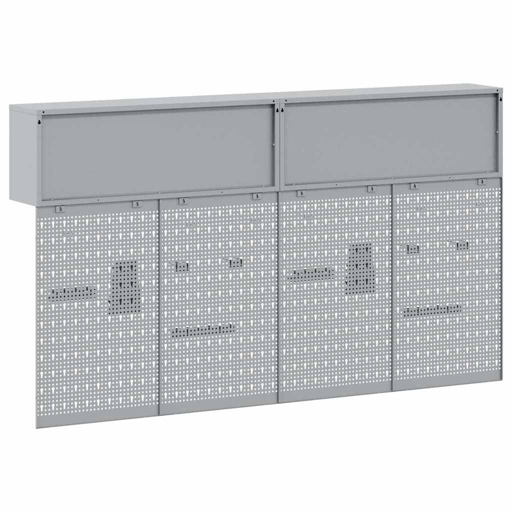 Werkzeugschrank-Set 6 pcs Rot Pulverbeschichteter Stahl