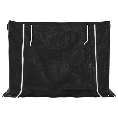 vidaXL Brennholzregal mit Regenschutz 151x60,5x110,5 cm Stahl Verzinkt
