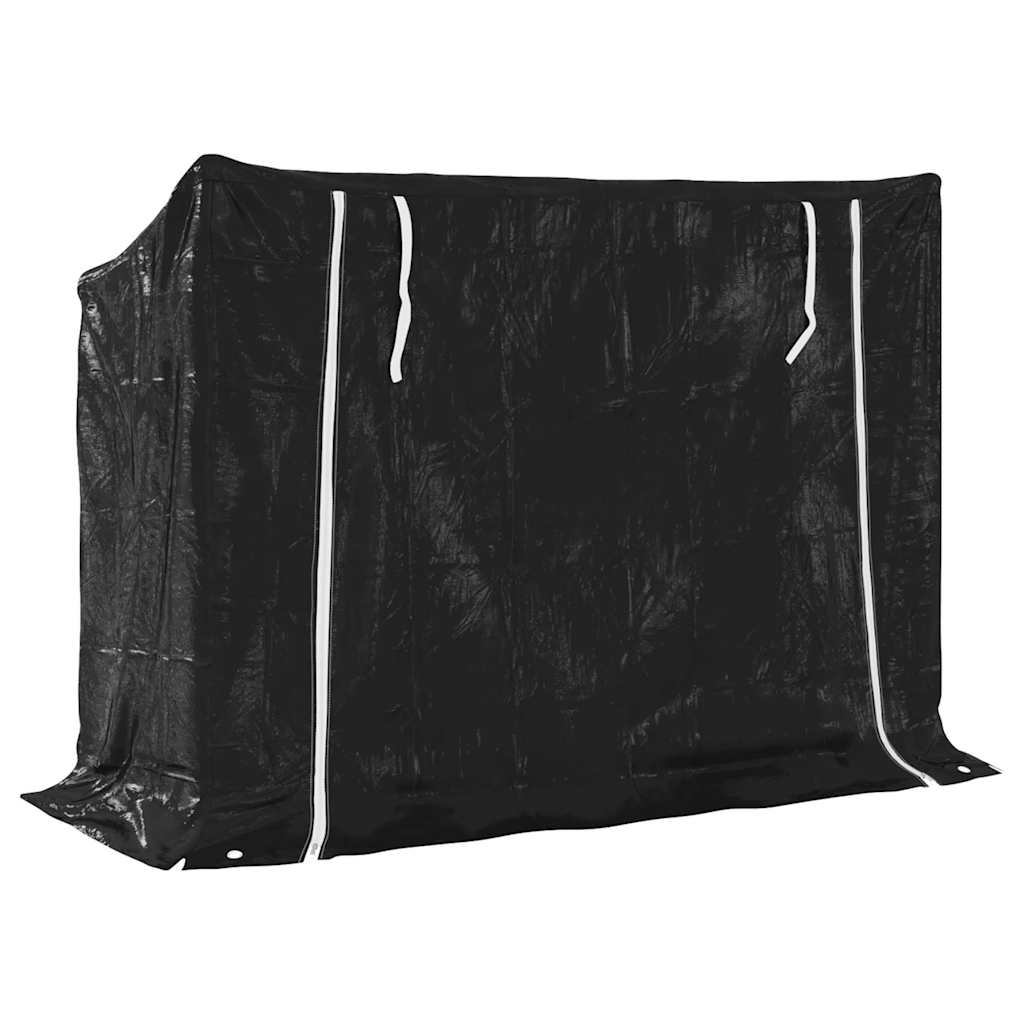 vidaXL Brennholzregal mit Regenschutz 151x60,5x110,5 cm Stahl Verzinkt