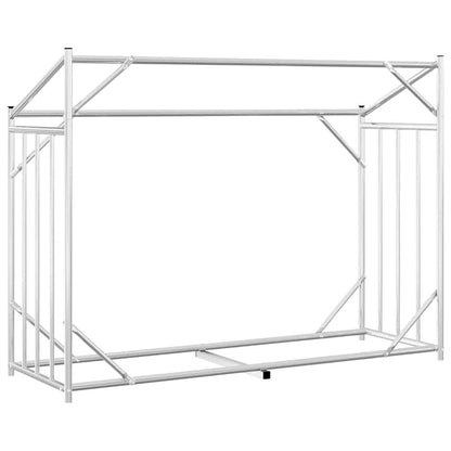 vidaXL Brennholzregal mit Regenschutz 151x60,5x110,5 cm Stahl Verzinkt