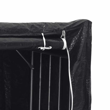 vidaXL Brennholzregal mit Regenschutz 151x60,5x110,5 cm Stahl Verzinkt