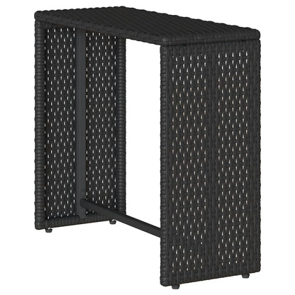 vidaXL Ensemble de canapés de jardin 5 pcs Coussins Empilables Noir Résine tressée