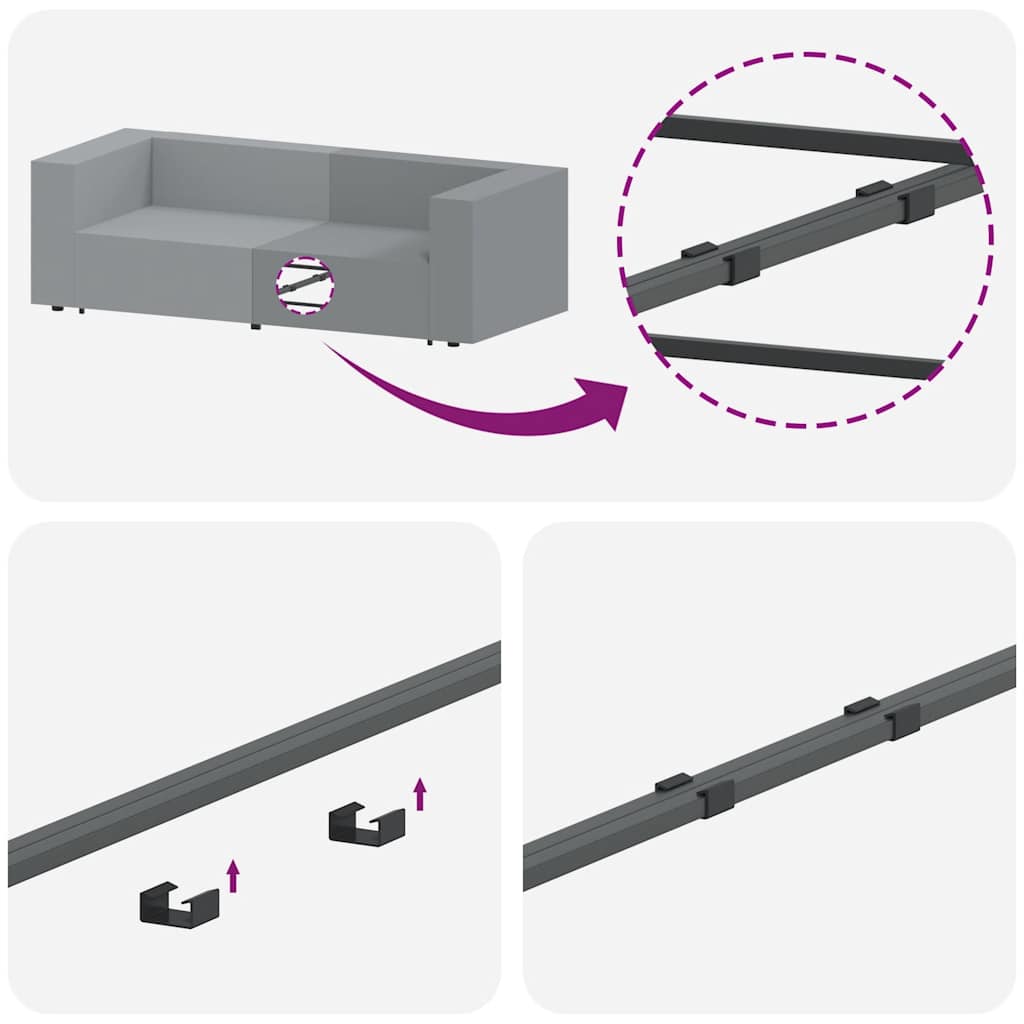 Modulares Sofa Mittelmodul mit Kissen Dunkelgrün 100 cm