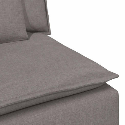 Modulares Sofa Mittelmodul mit Kissen Taupe 100 cm