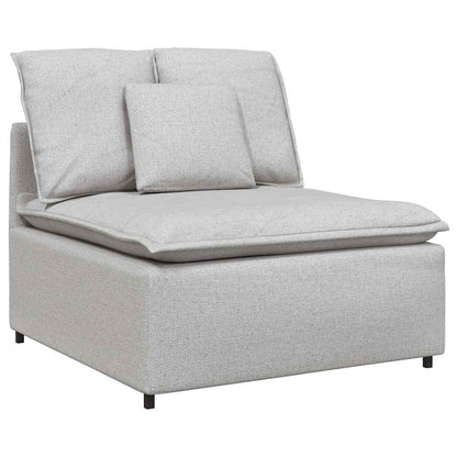 Modulares Sofa Mittelmodul mit Kissen Wolkengrau 100 cm