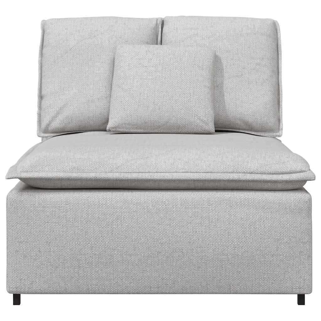 Modulares Sofa Mittelmodul mit Kissen Wolkengrau 100 cm