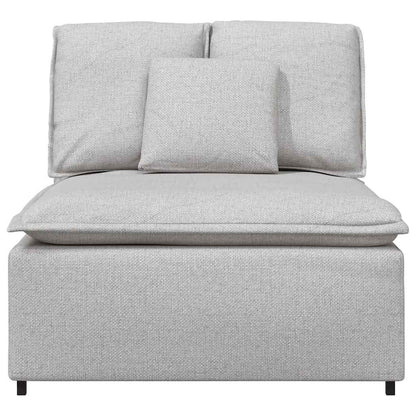 Modulares Sofa Mittelmodul mit Kissen Wolkengrau 100 cm