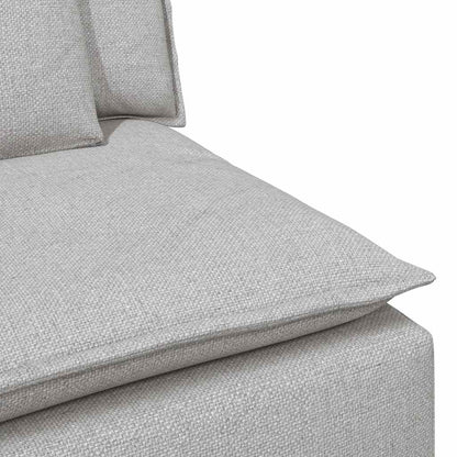 Modulares Sofa Mittelmodul mit Kissen Wolkengrau 100 cm