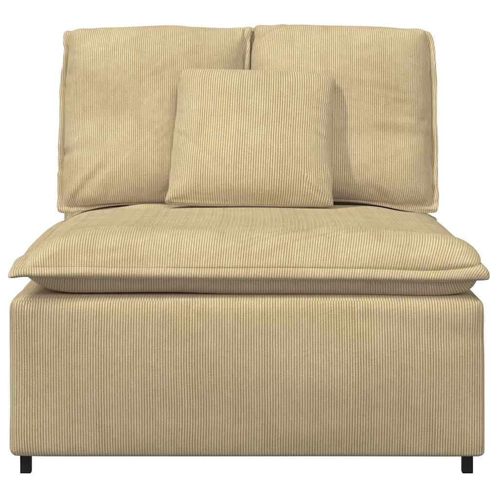 Modulares Sofa Mittelmodul mit Kissen Graugrün 100 cm