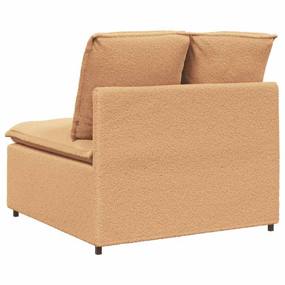 Modulares Sofa Mittelmodul mit Kissen Beige 100 cm