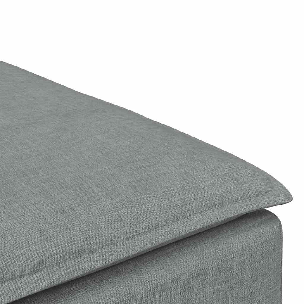 vidaXL Modulares Sofa-Fußhocker-Modul Hellgrau 100 x 100 x 48 cm