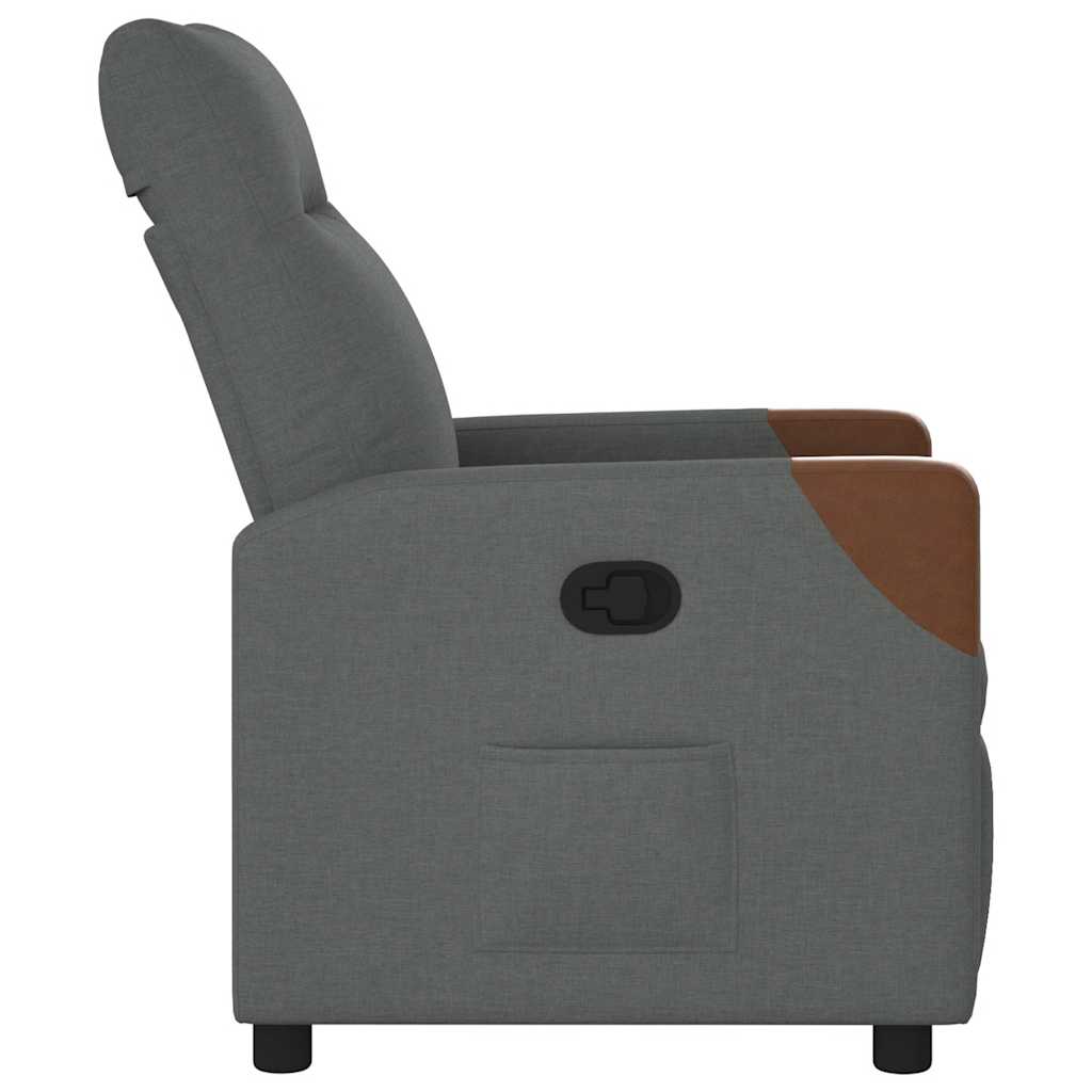 vidaXL Relaxsessel Dunkelgrau Stoff