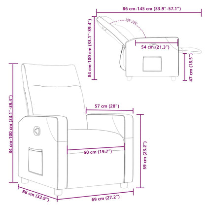 vidaXL Relaxsessel Schwarz Stoff
