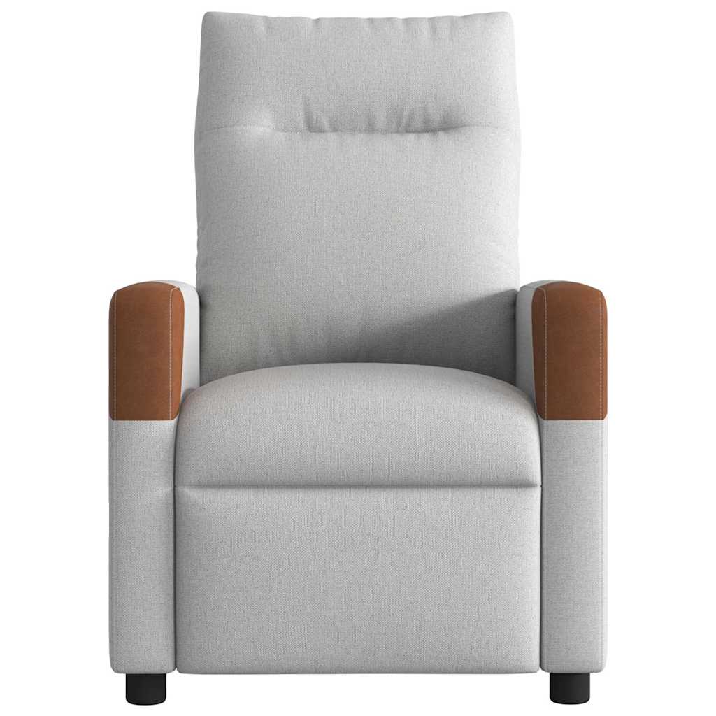 vidaXL Massagesessel Wolkengrau Stoff