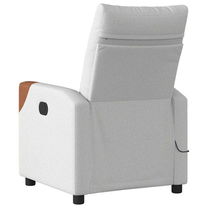 vidaXL Massagesessel Wolkengrau Stoff