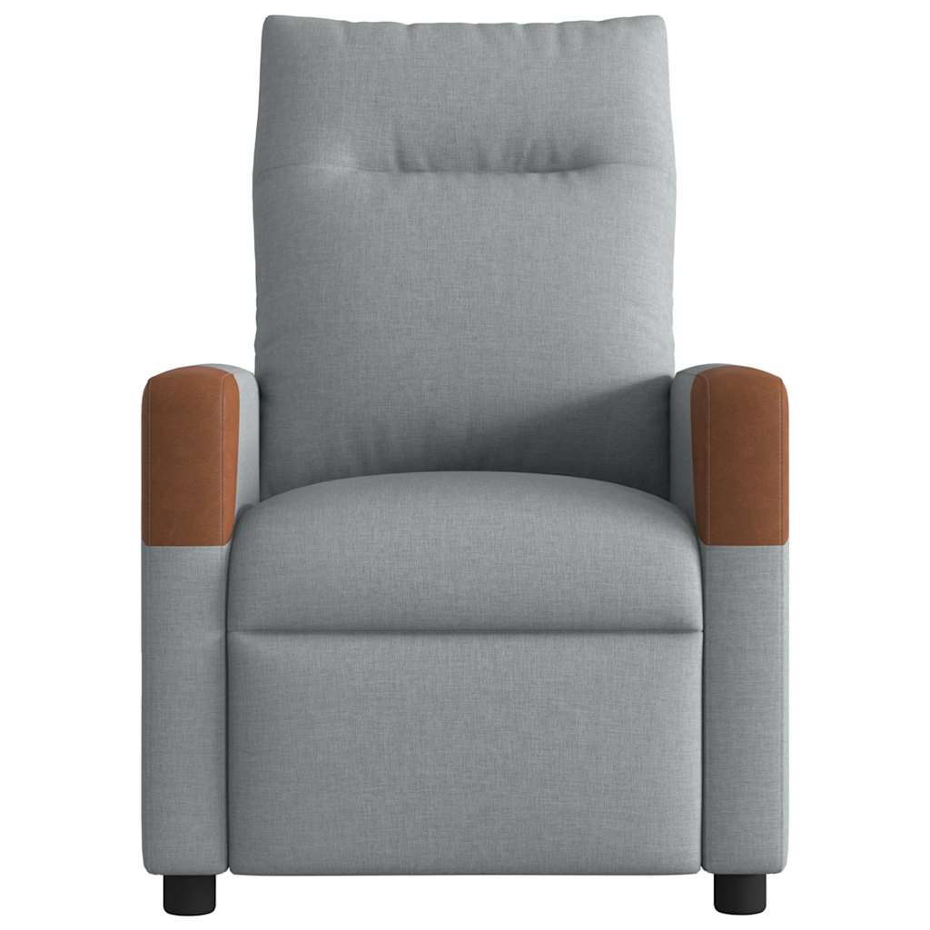 vidaXL Massagesessel Hellgrau Stoff