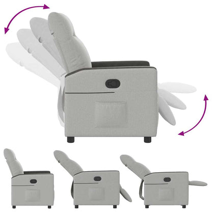 vidaXL Relaxsessel Wolkengrau Stoff