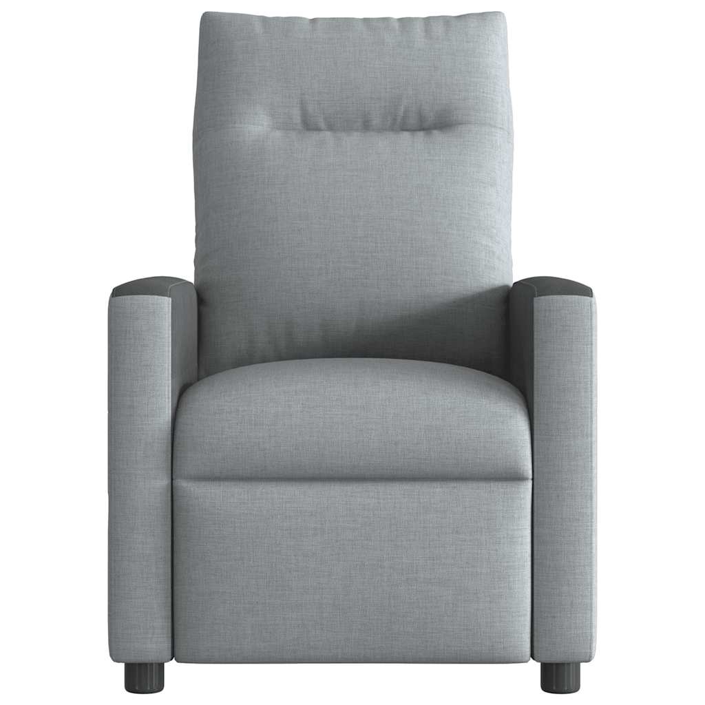 vidaXL Relaxsessel Hellgrau Stoff