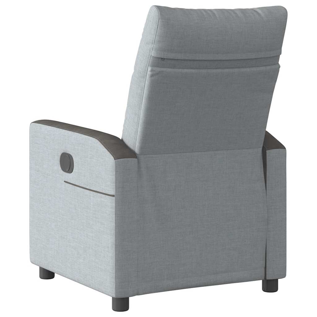 vidaXL Relaxsessel Hellgrau Stoff