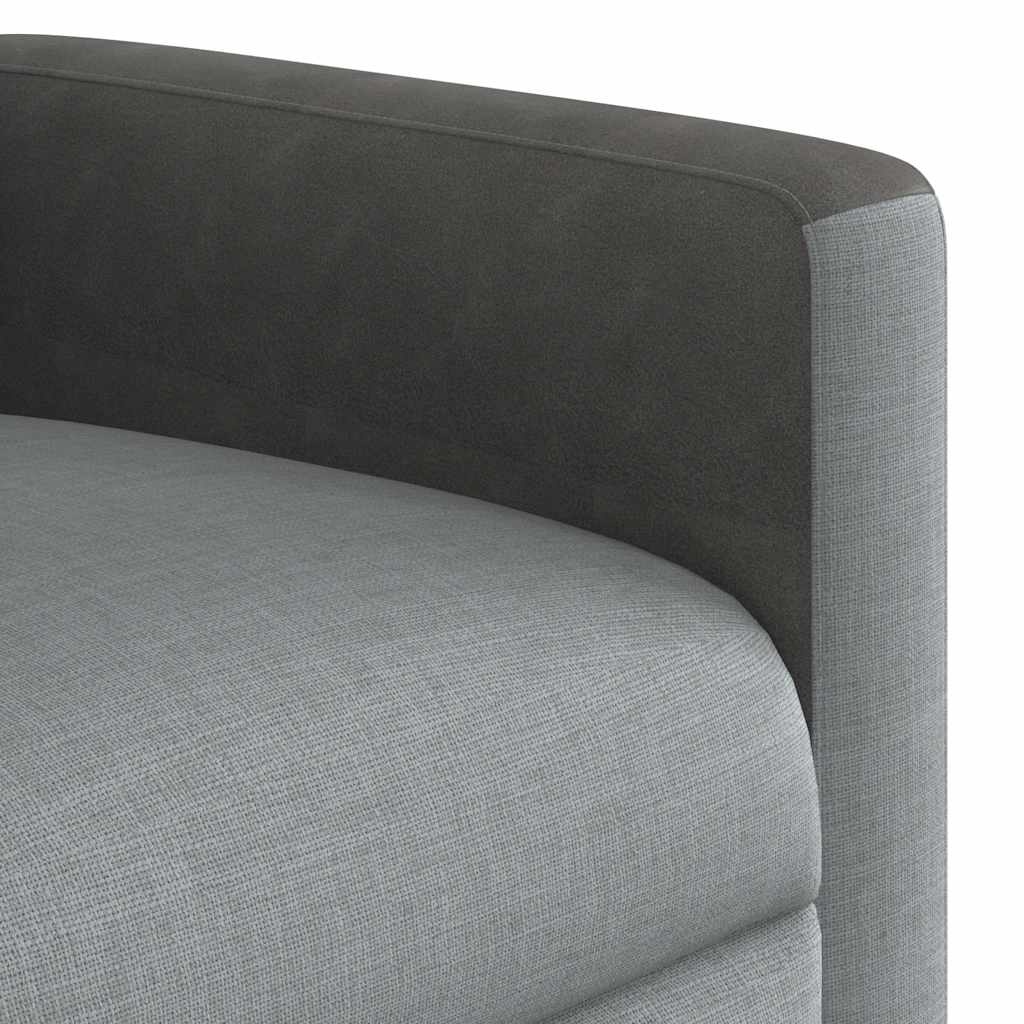 vidaXL Relaxsessel Hellgrau Stoff