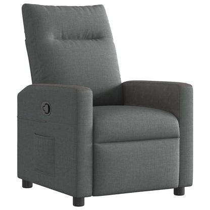 vidaXL Relaxsessel Dunkelgrau Stoff