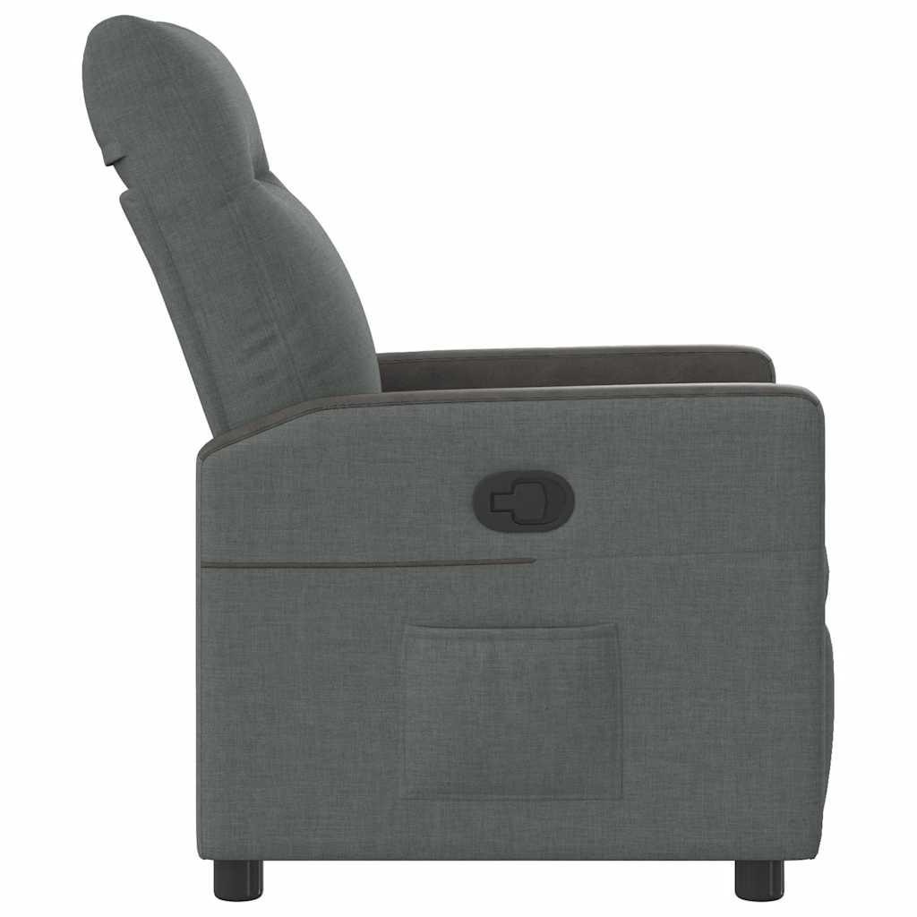 vidaXL Relaxsessel Dunkelgrau Stoff